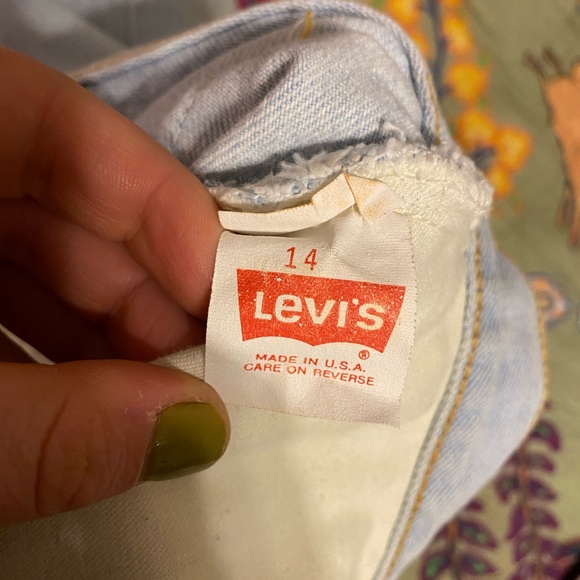 LEVIs Straight Leg Blue Jeans, size 14 - Picture 6 of 9